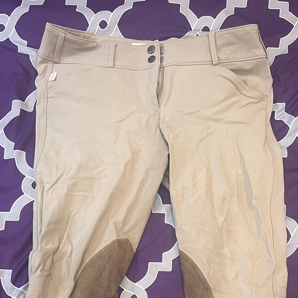 Tailored Sportsman Trophy Hunter 30 regular Tan Sock Bottom low rise front zip